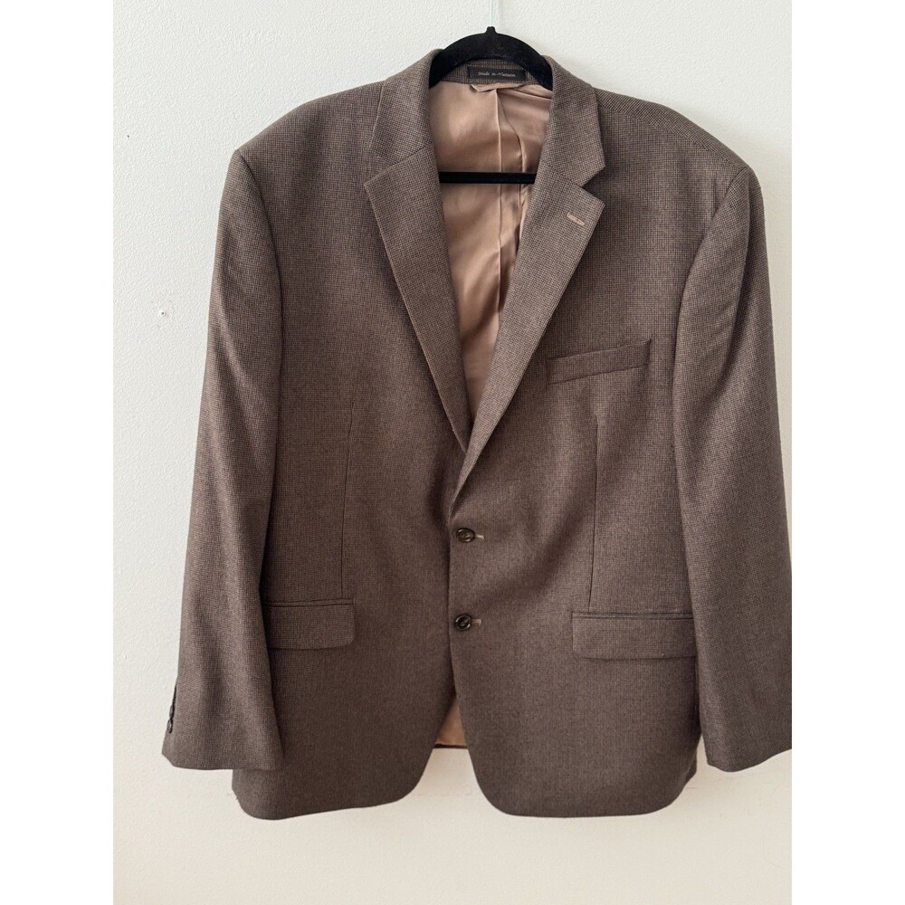 Lauren Ralph Lauren Brown Tweed Blazer Suit Jacket Size 46R
